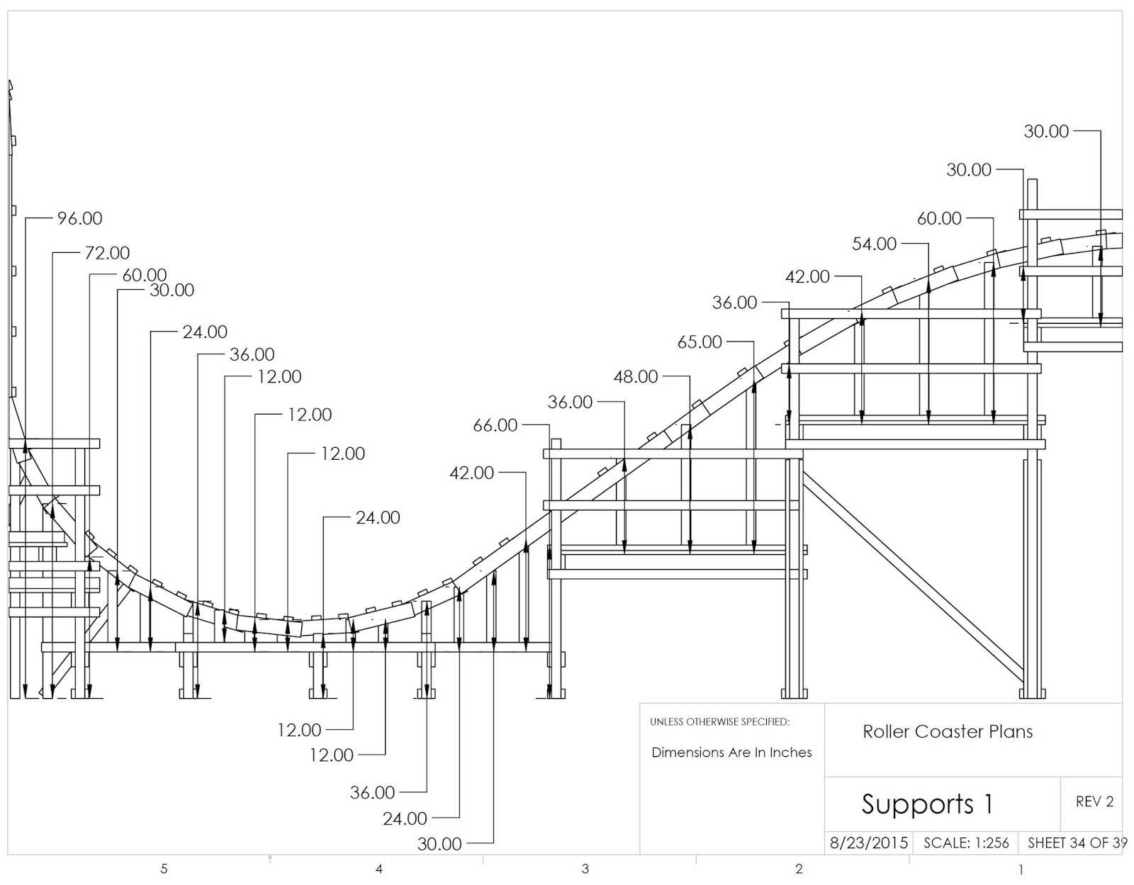 roller coaster parts diagram