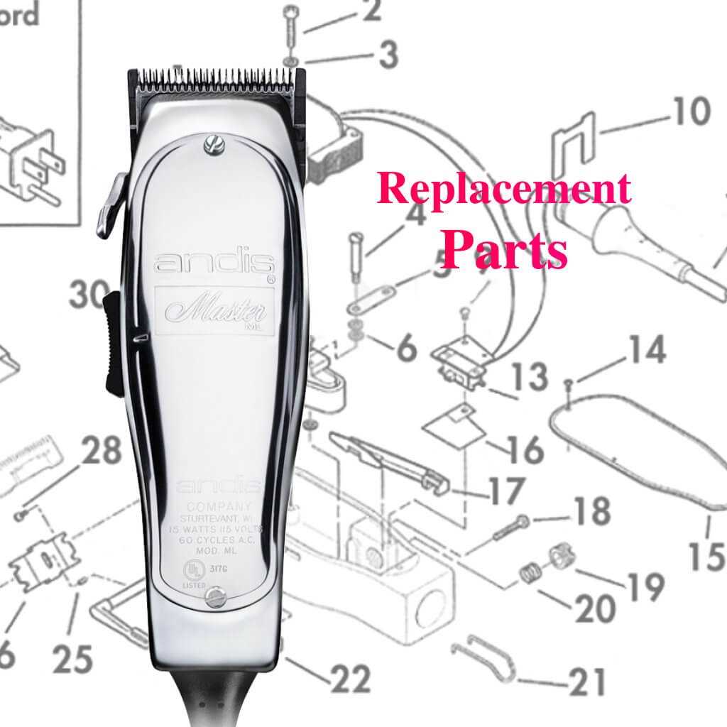 wahl detailer parts diagram