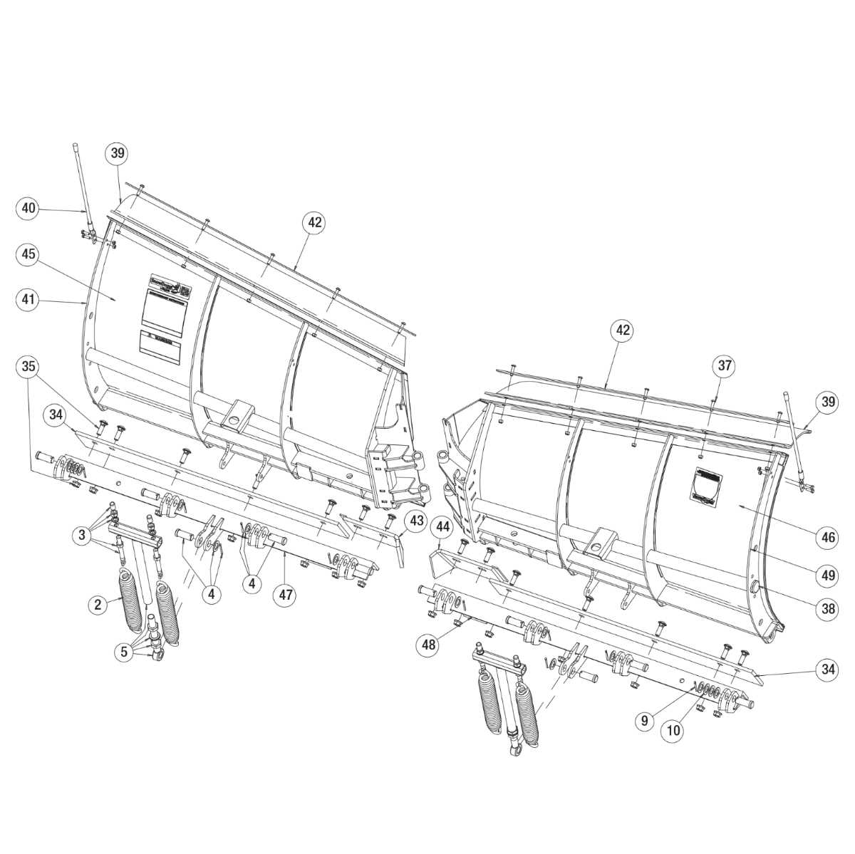 western ultramount plow parts diagram