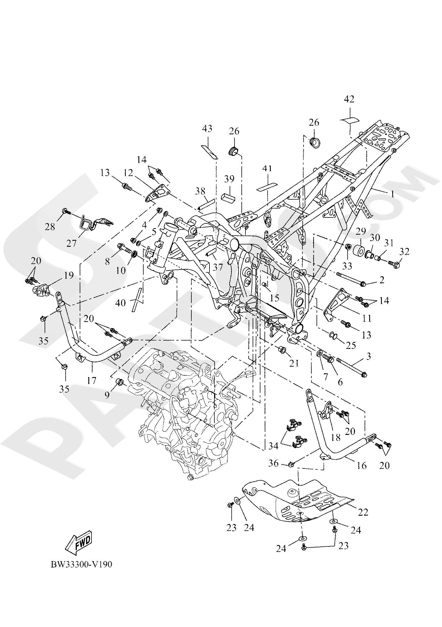 tenere 700 parts diagram