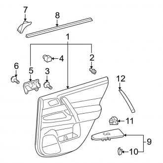 toyota door parts diagram