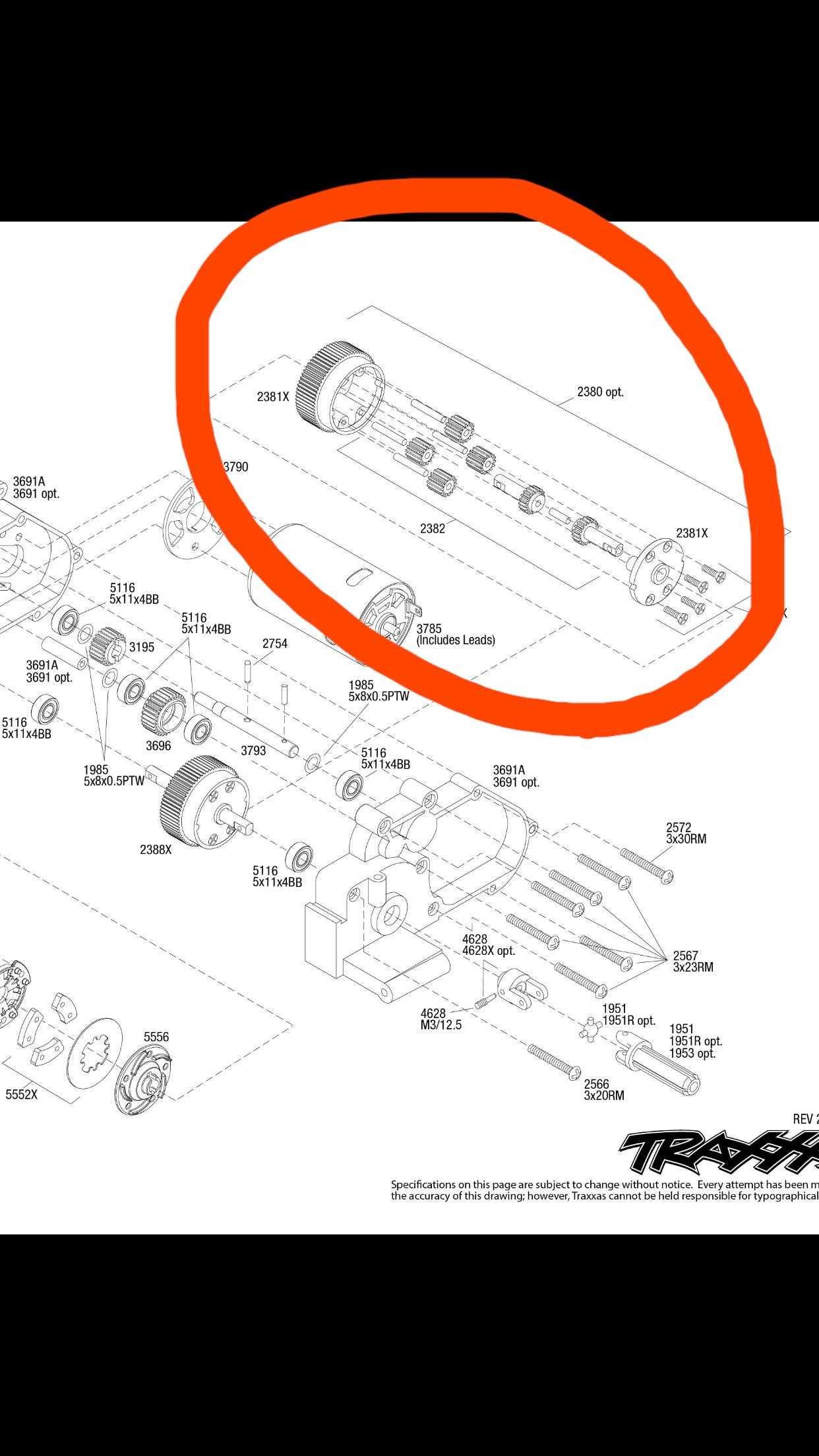 traxxas blast parts diagram