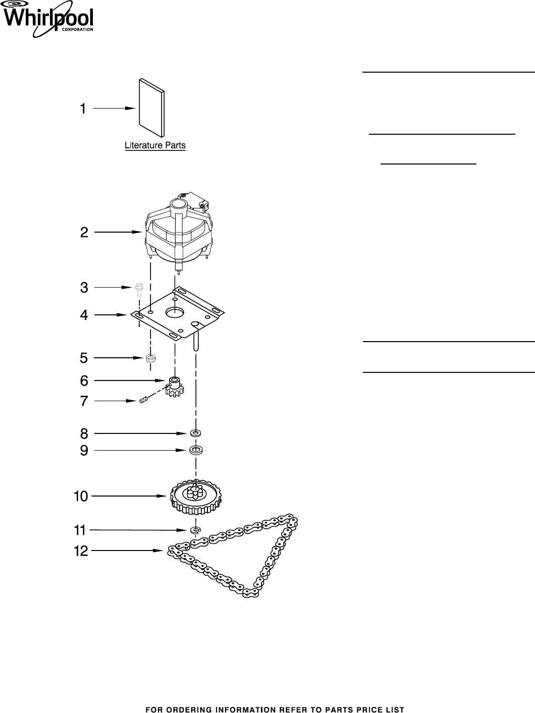 whirlpool dishwasher parts diagram