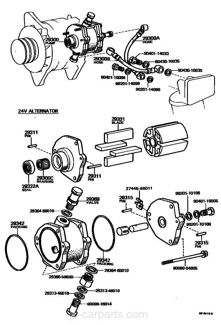 vacuum pump parts diagram