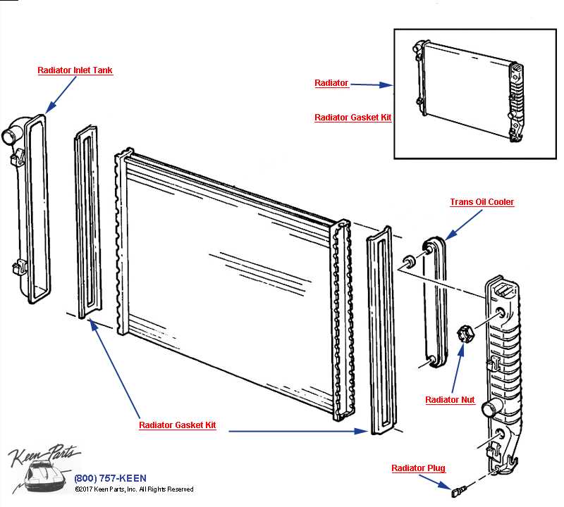 radiator parts diagram