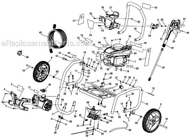 ryobi pressure washer parts diagram