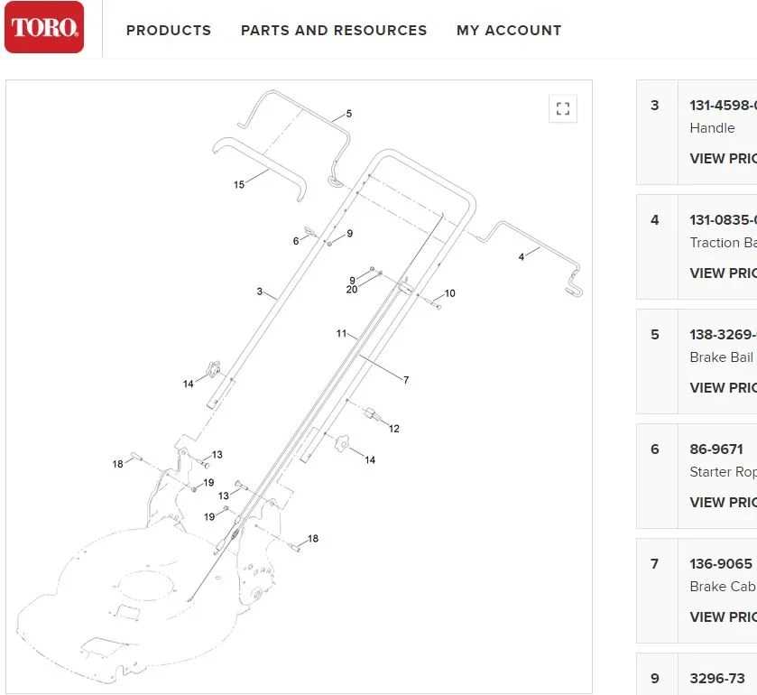 toro 20377 parts diagram