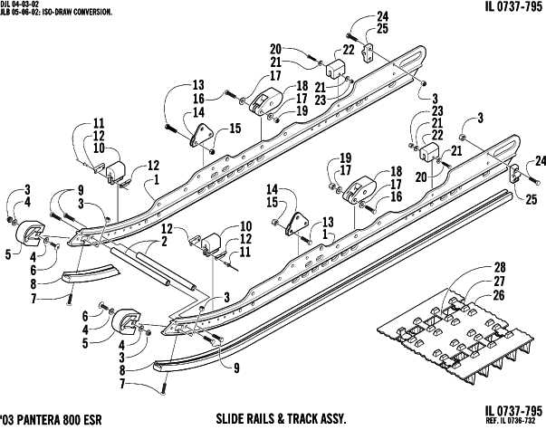 snowmobile track parts diagram