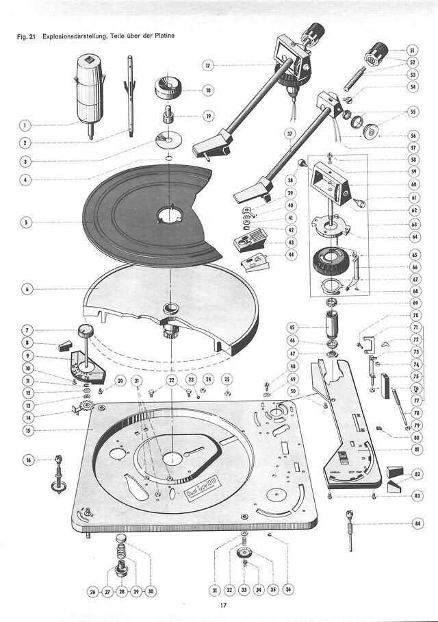 turntable parts diagram