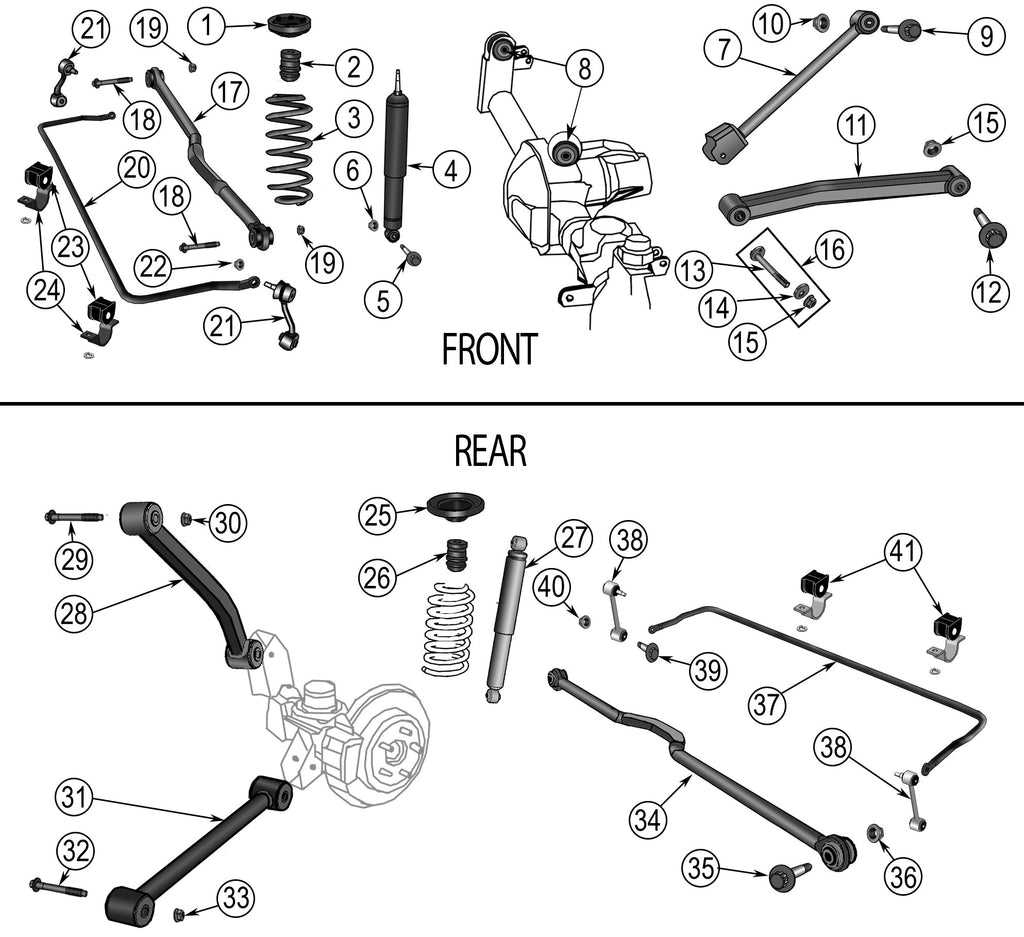 suspension part diagram