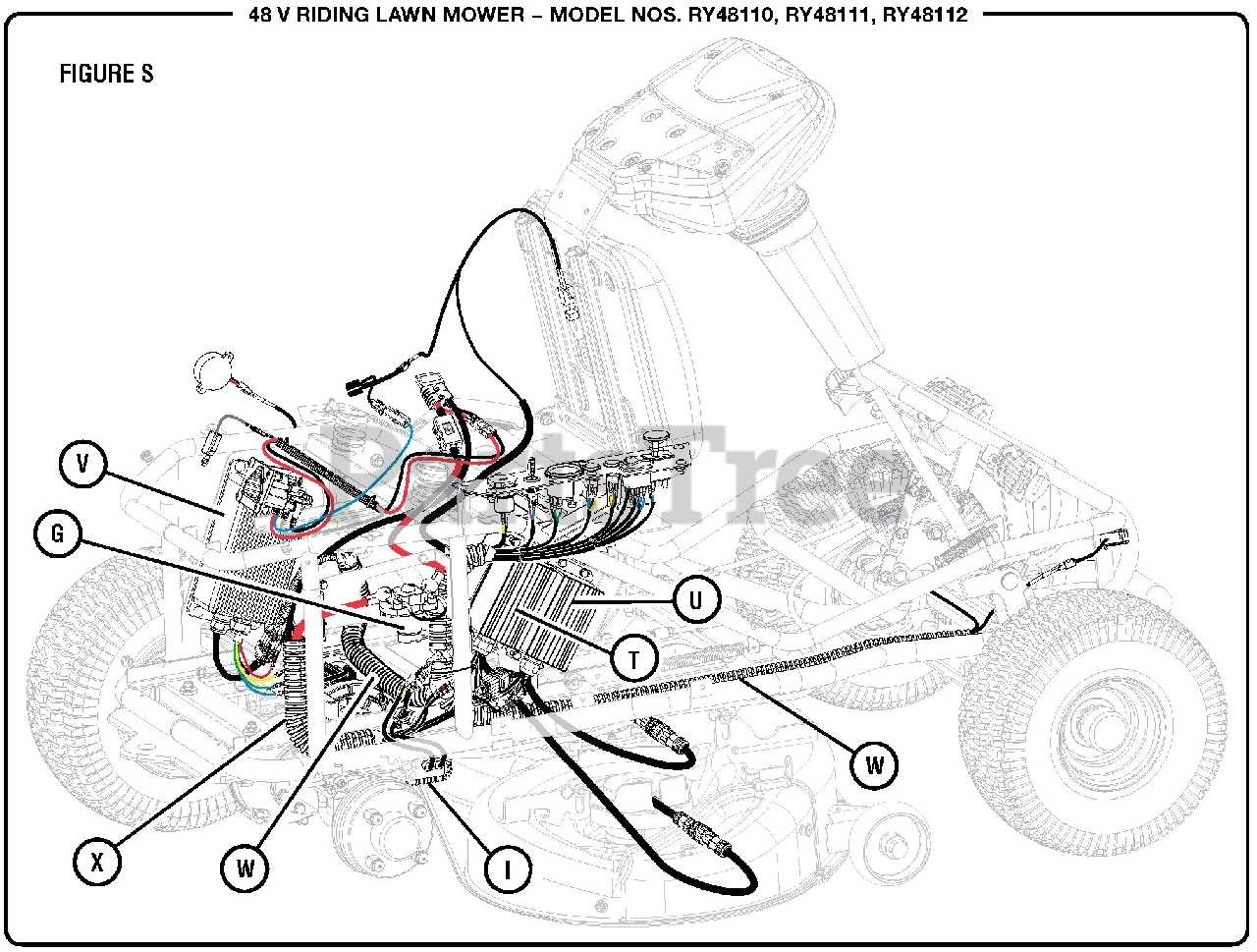 ryobi mower parts diagram