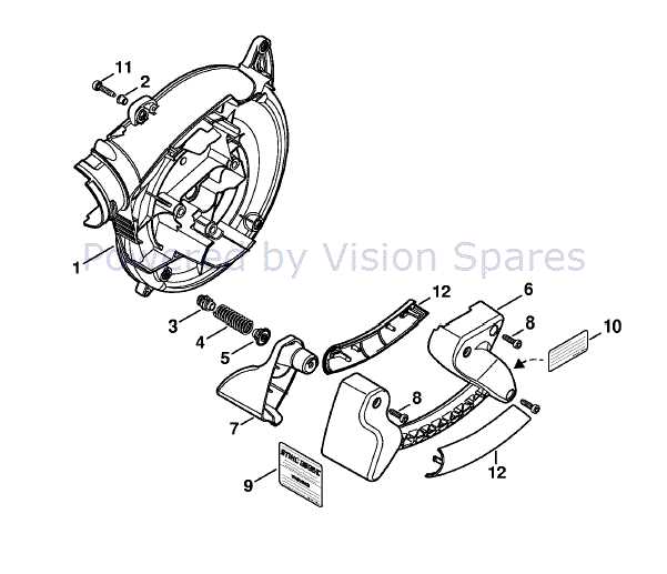 stihl bg 86 leaf blower parts diagram