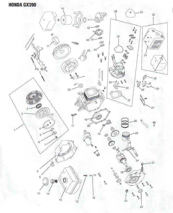 stihl 390 parts diagram