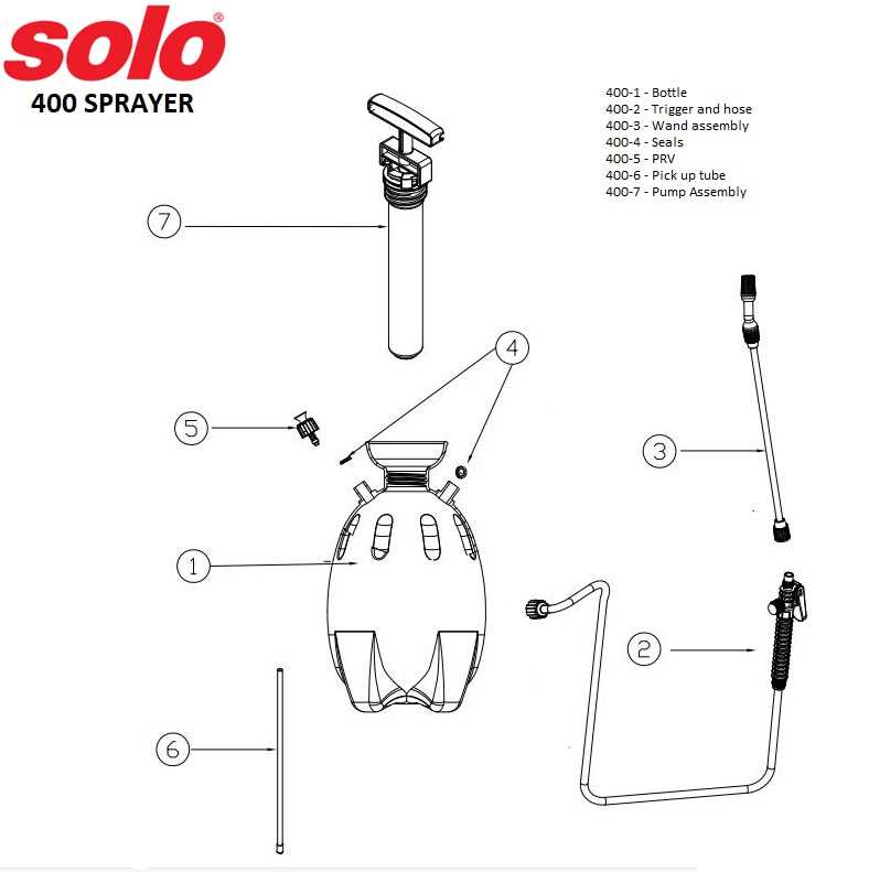 solo 456 sprayer parts diagram