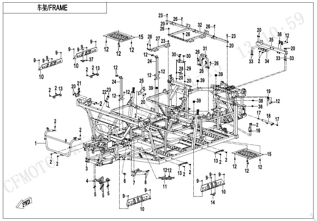 cfmoto uforce 1000 parts diagram