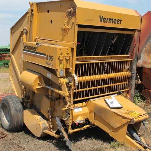 vermeer 605f baler parts diagram