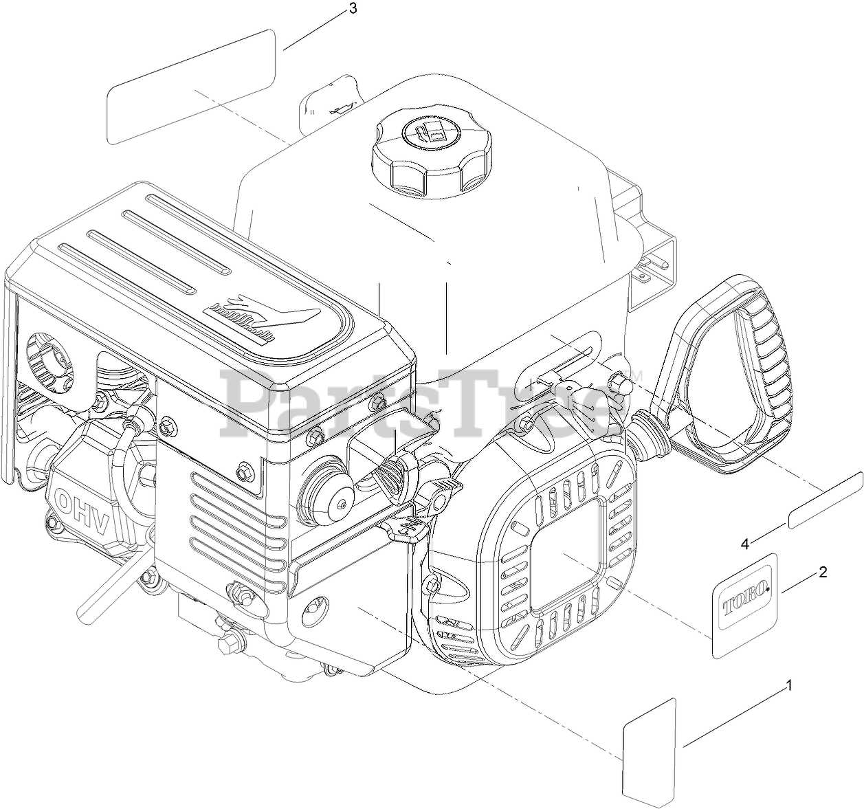 toro power max 726 oe parts diagram