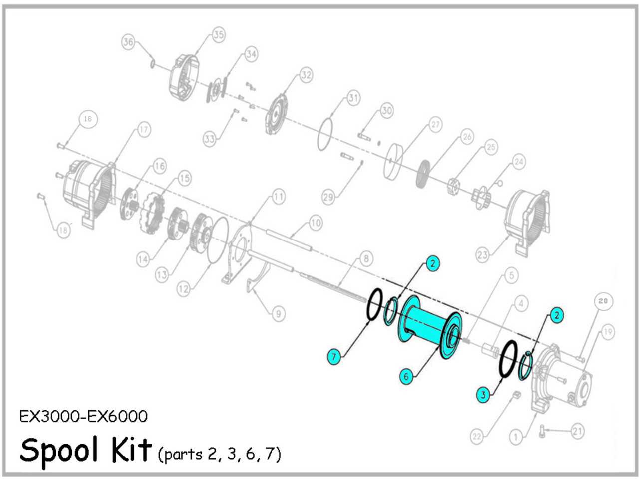 warn atv winch parts diagram