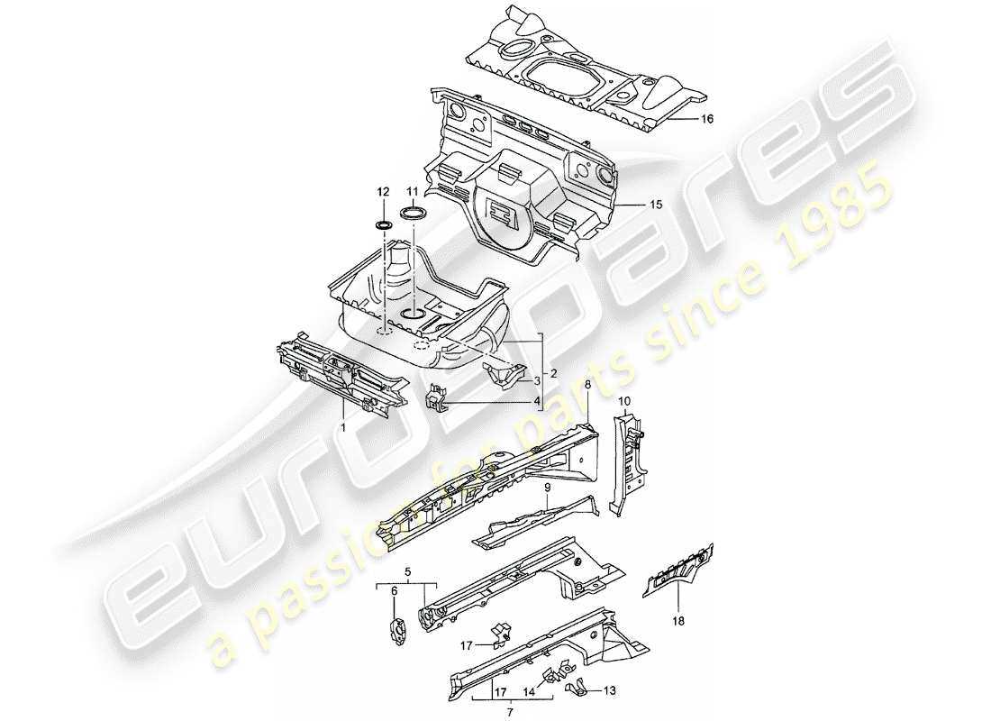 porsche boxster parts diagram