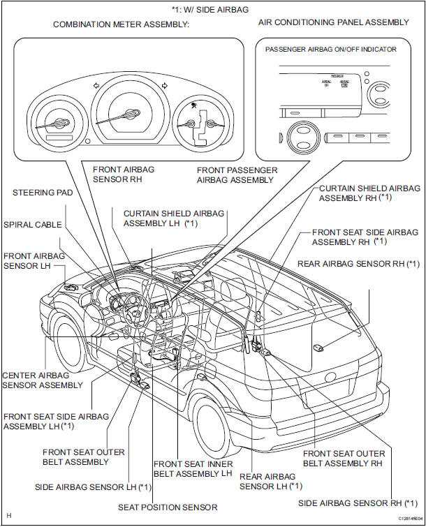 toyota sienna parts diagram