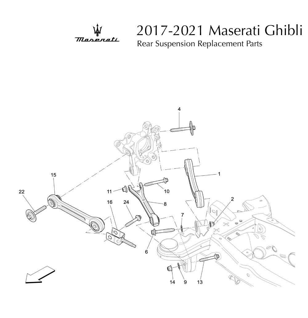 rear suspension parts diagram