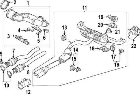 parts of exhaust system diagram