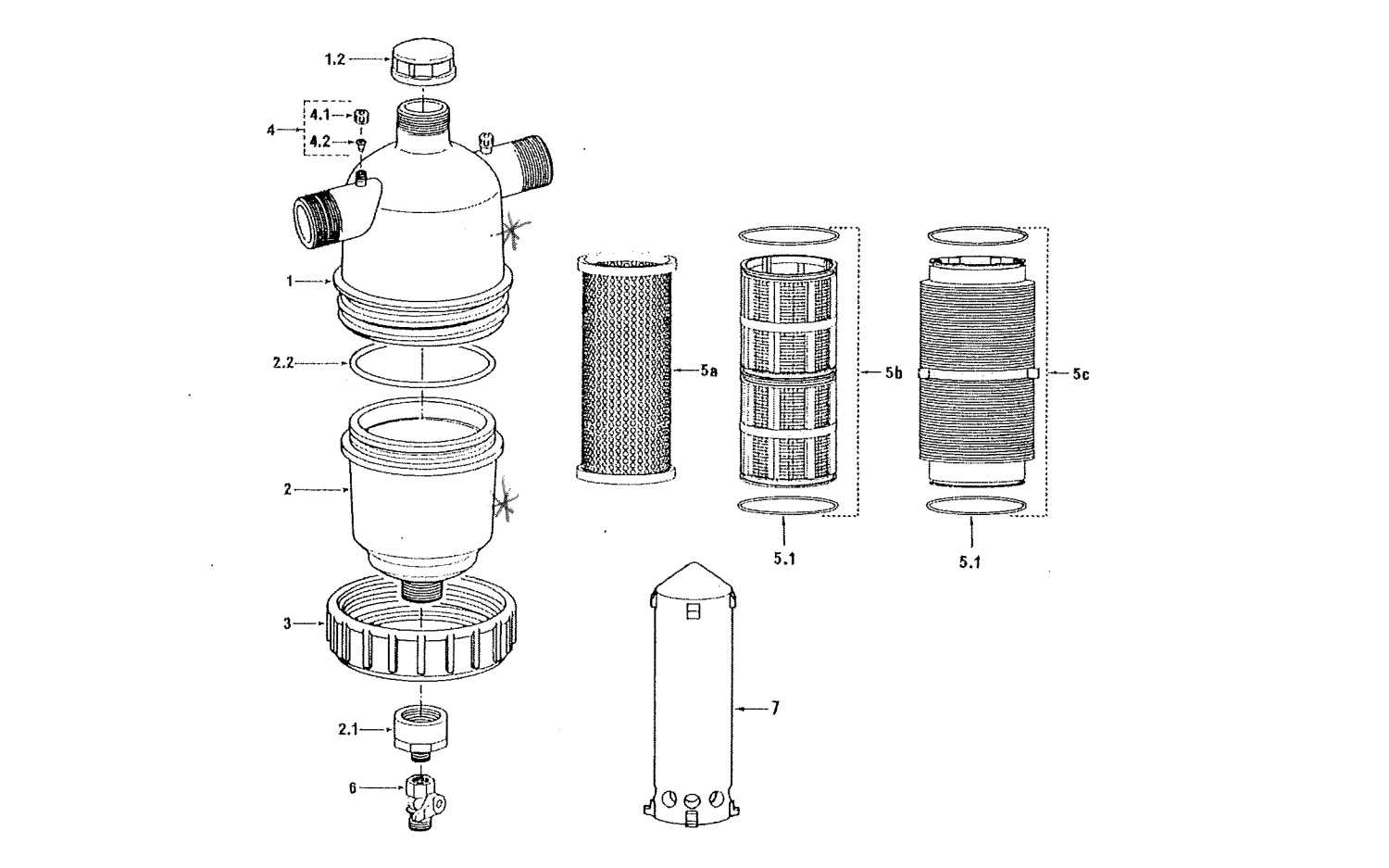 sta rite filter parts diagram