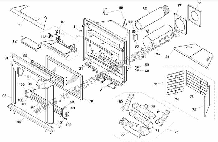 valor gas fire parts diagram