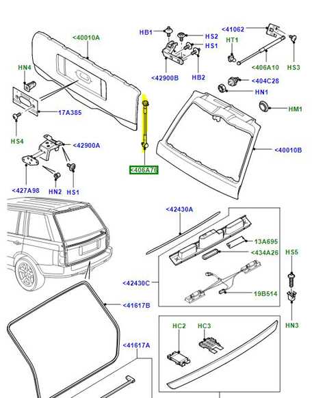 tailgate parts diagram