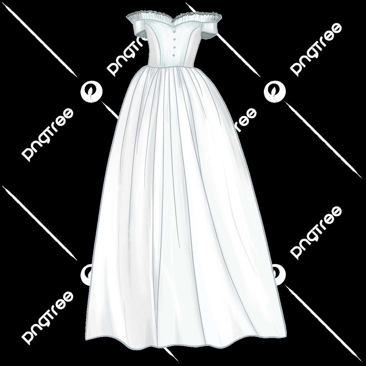 parts of a wedding dress diagram