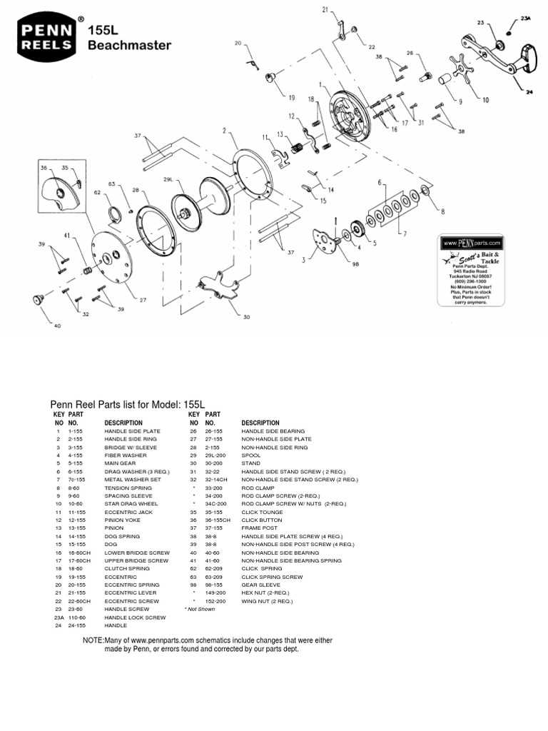 spinning reel parts diagram