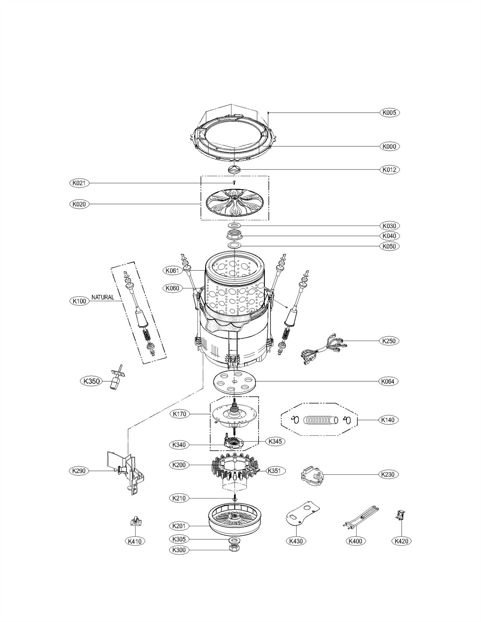 washing machine kenmore elite washer parts diagram