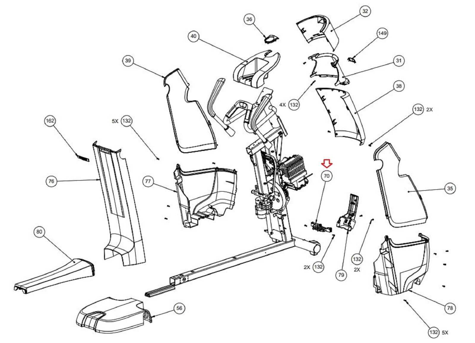 precor efx 885 parts diagram