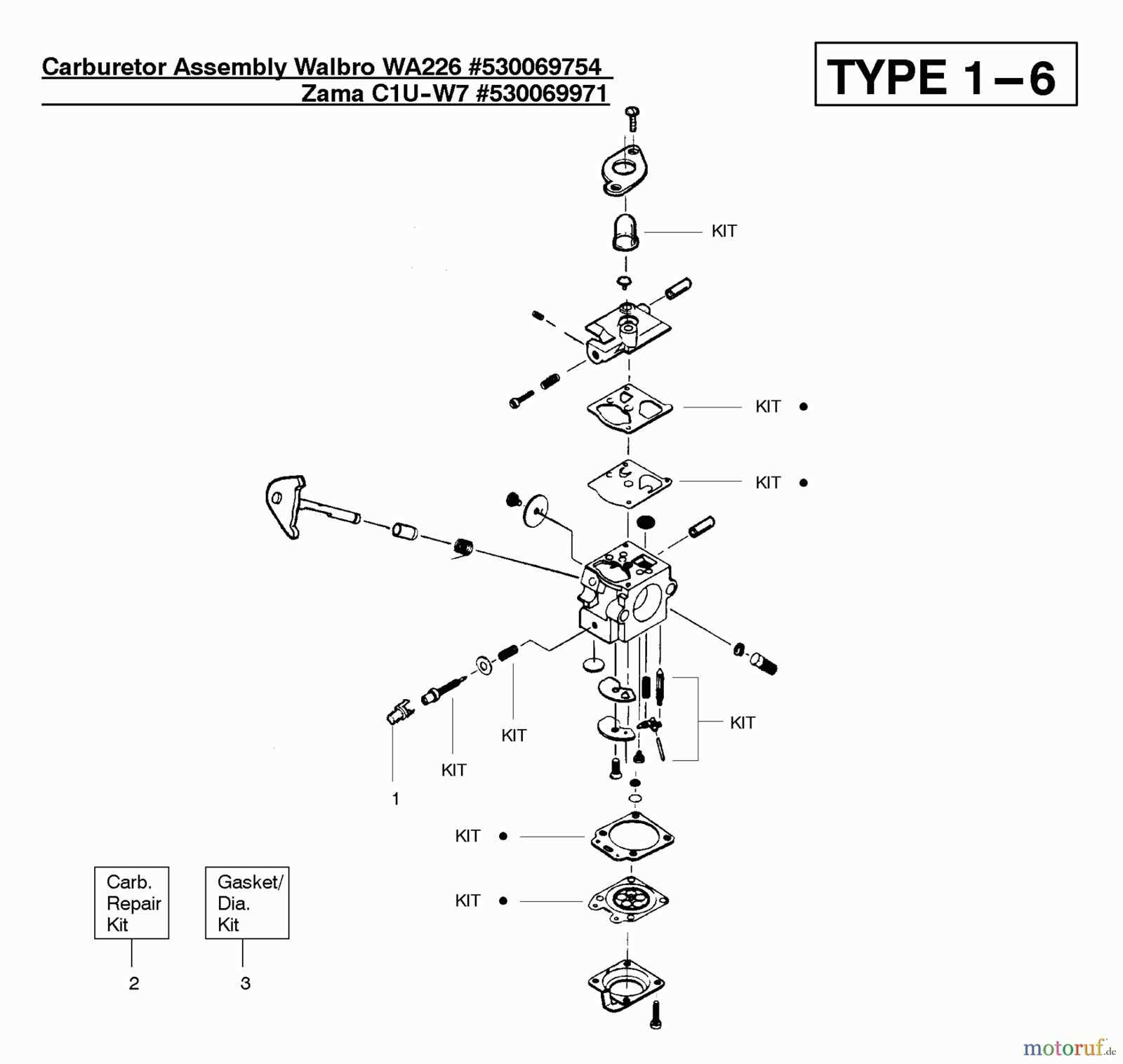 zama carburetor parts diagram