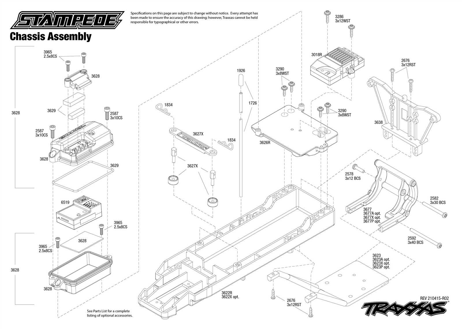 slash 4x4 ultimate parts diagram