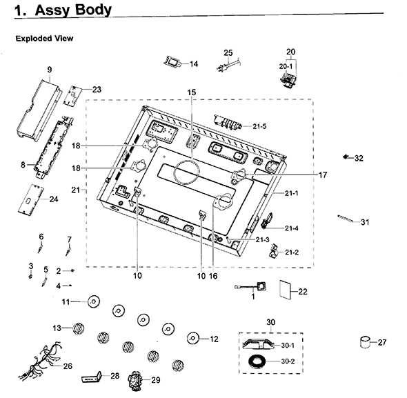 samsung gas stove parts diagram