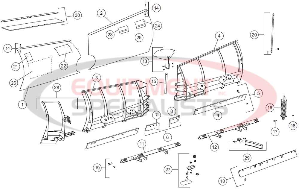 western plow parts diagram