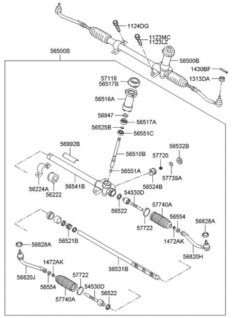 tie rod parts diagram