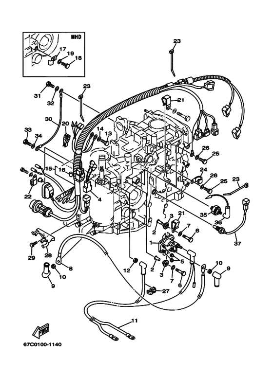 yamaha f40 parts diagram