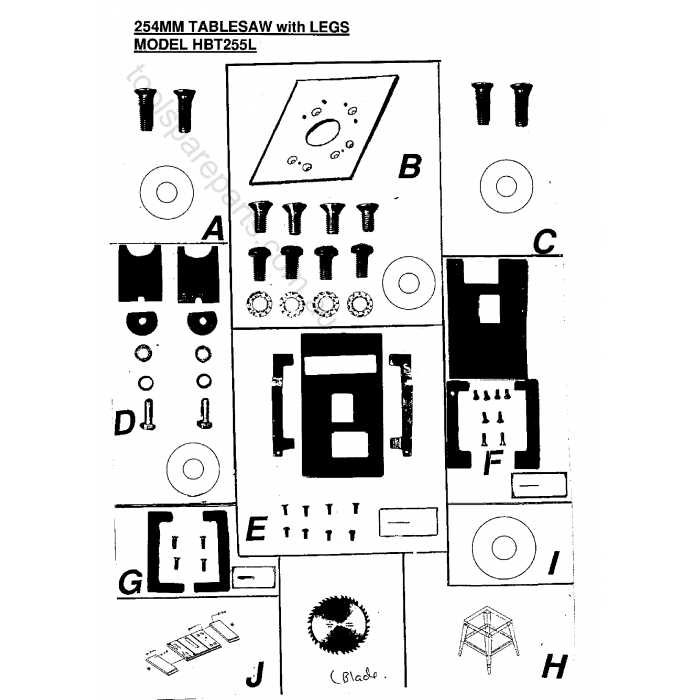 ryobi table saw parts diagram