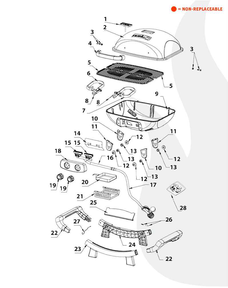 replacement weber genesis parts diagram