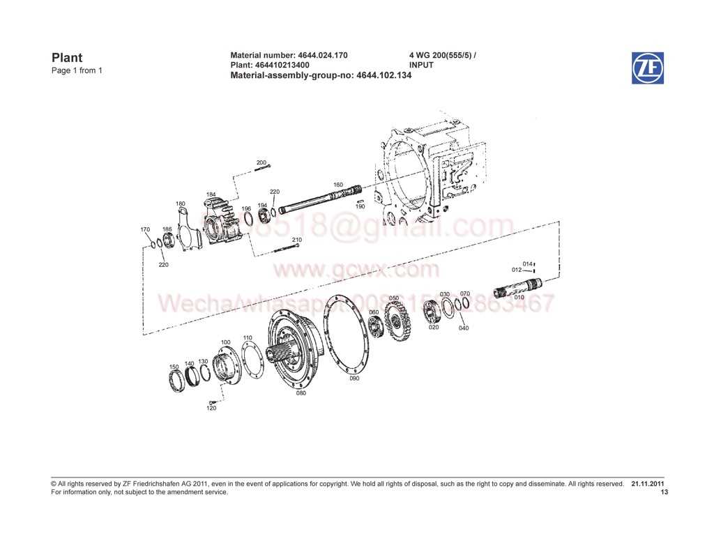 zf transmission parts diagram