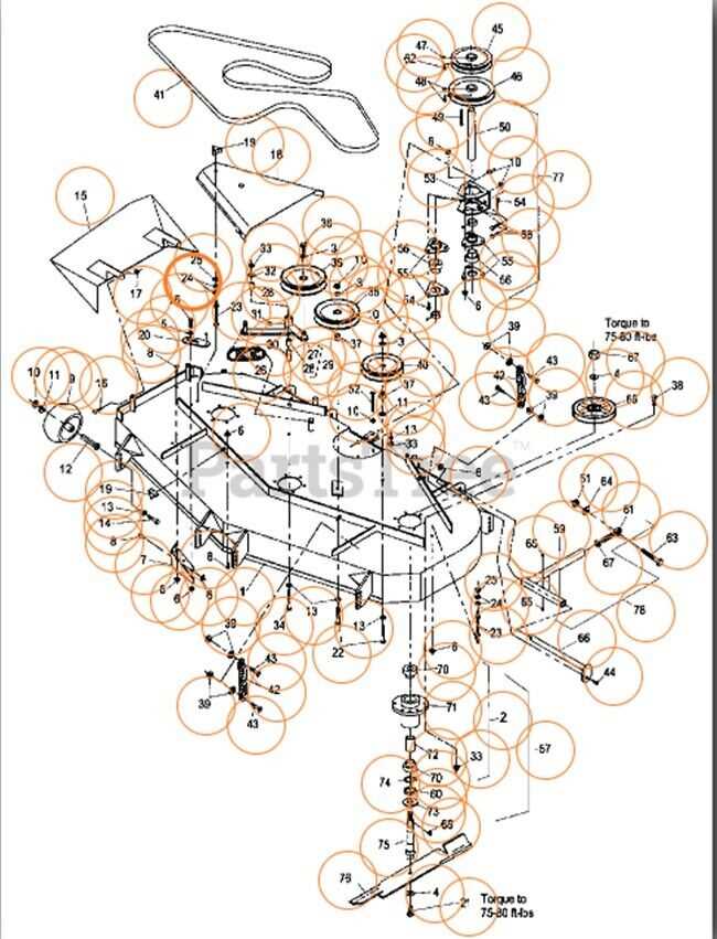 toro mower deck parts diagram