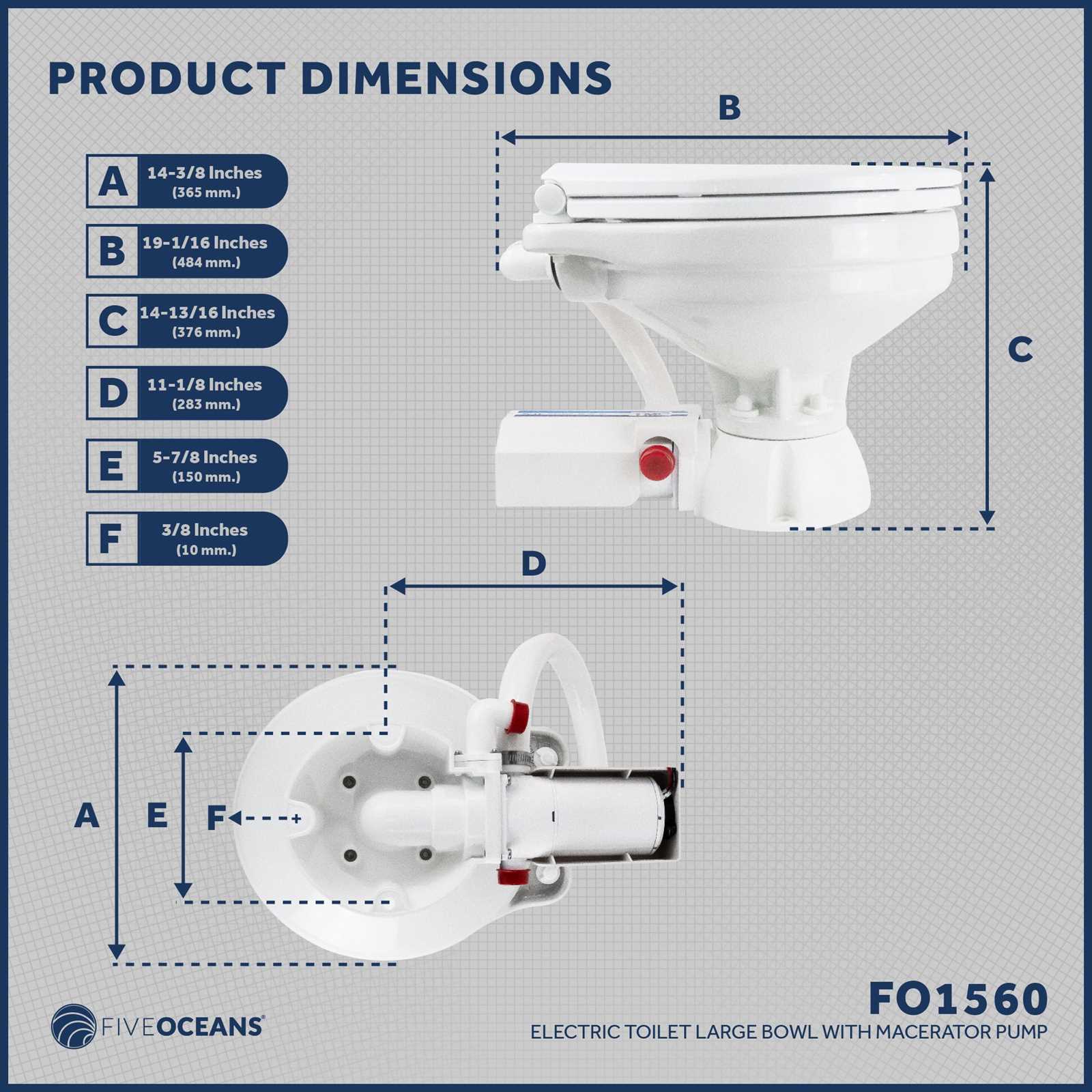tmc electric toilet parts diagram