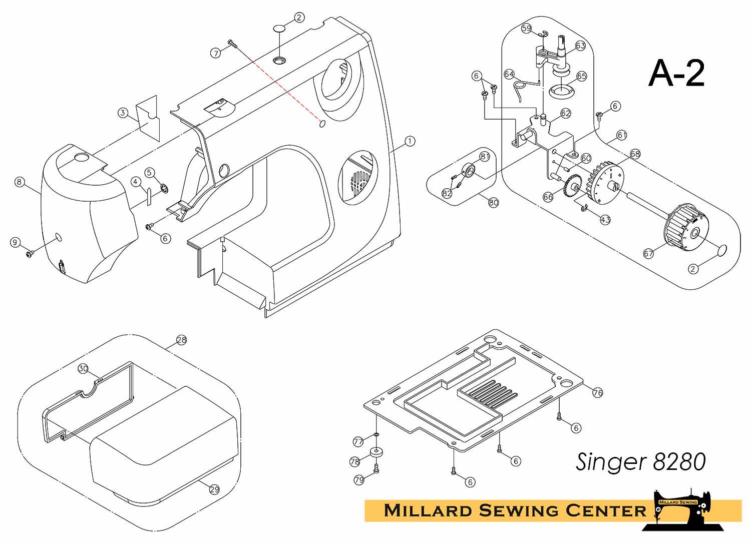 singer 3116 parts diagram