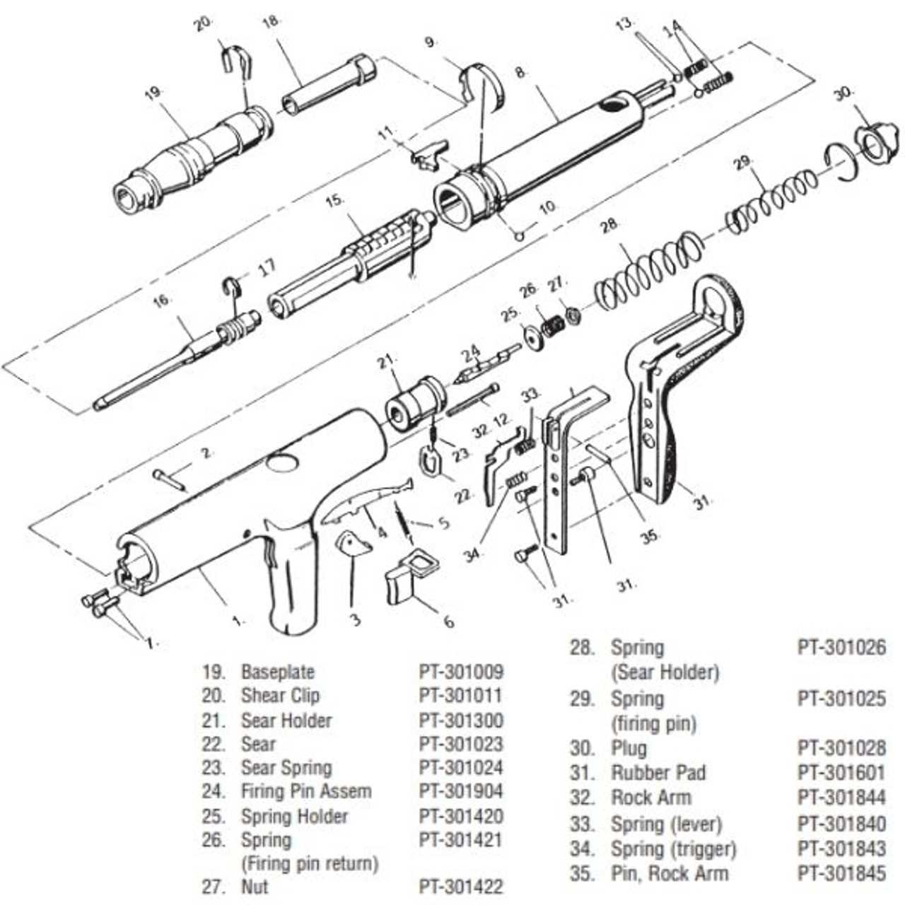 tommy gun parts diagram