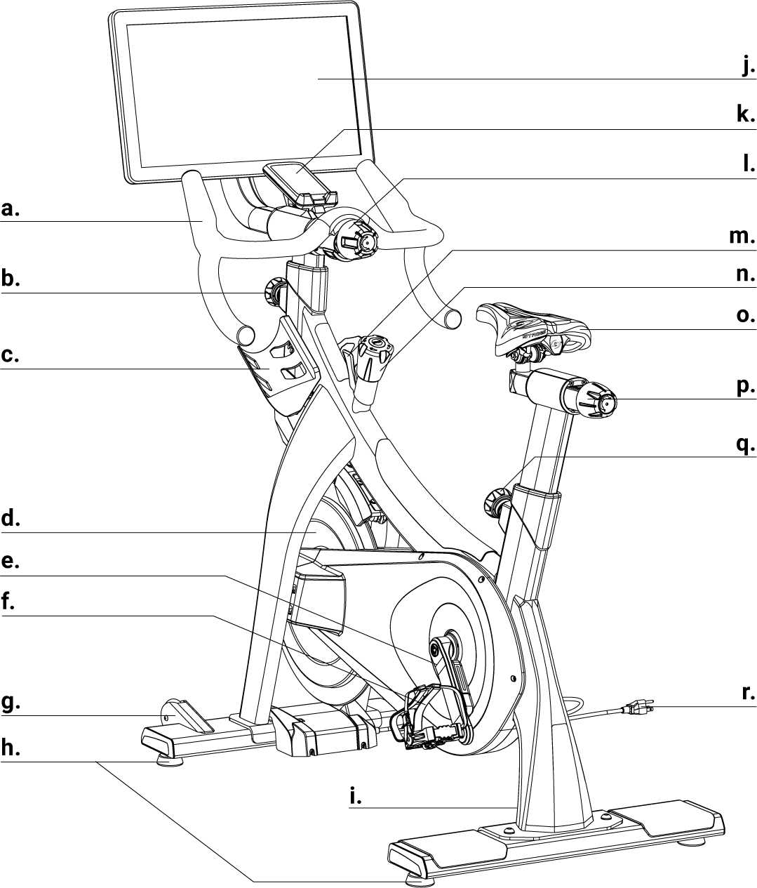 peloton bike plus parts diagram