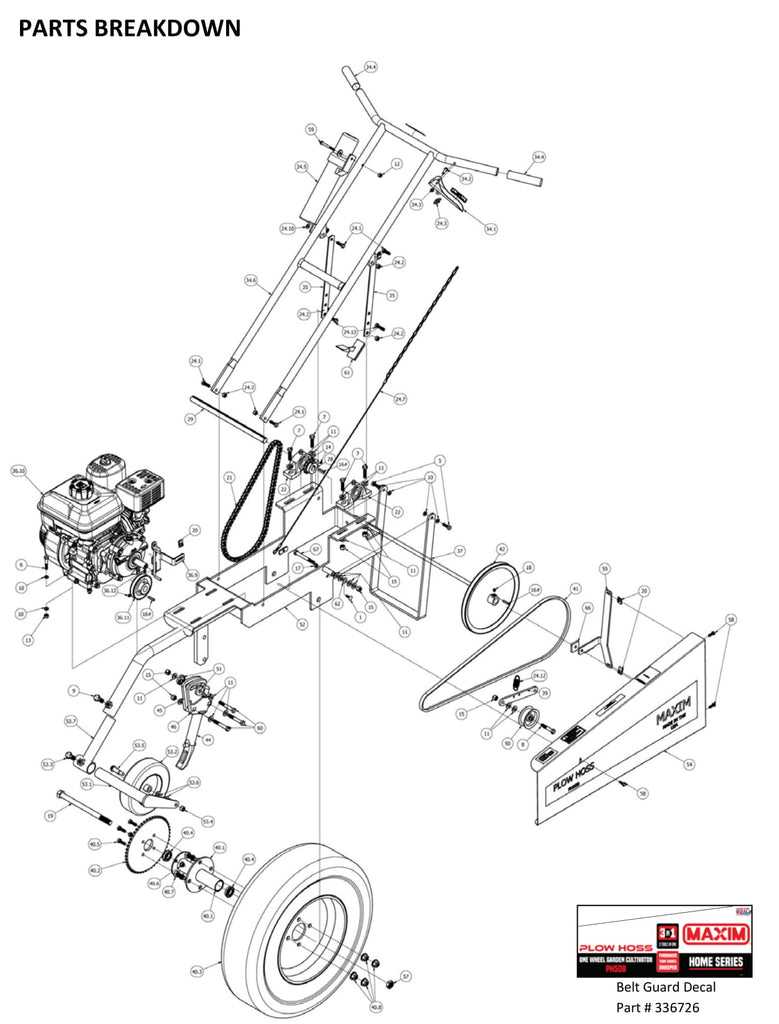 toro power shovel parts diagram