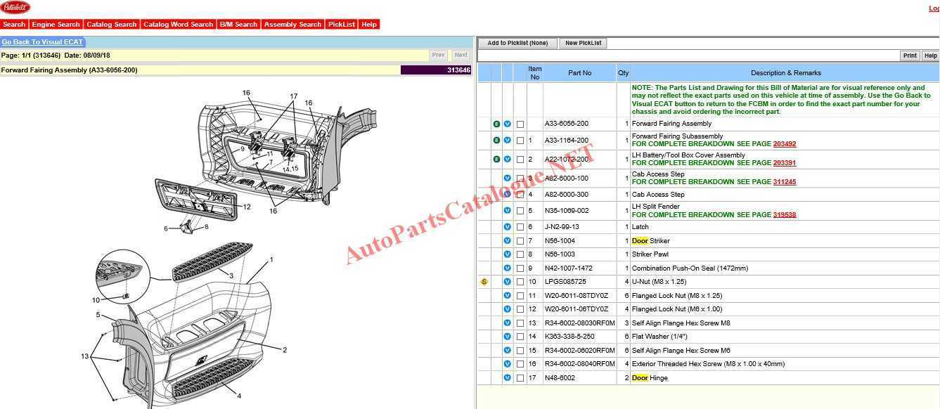 peterbilt parts diagram