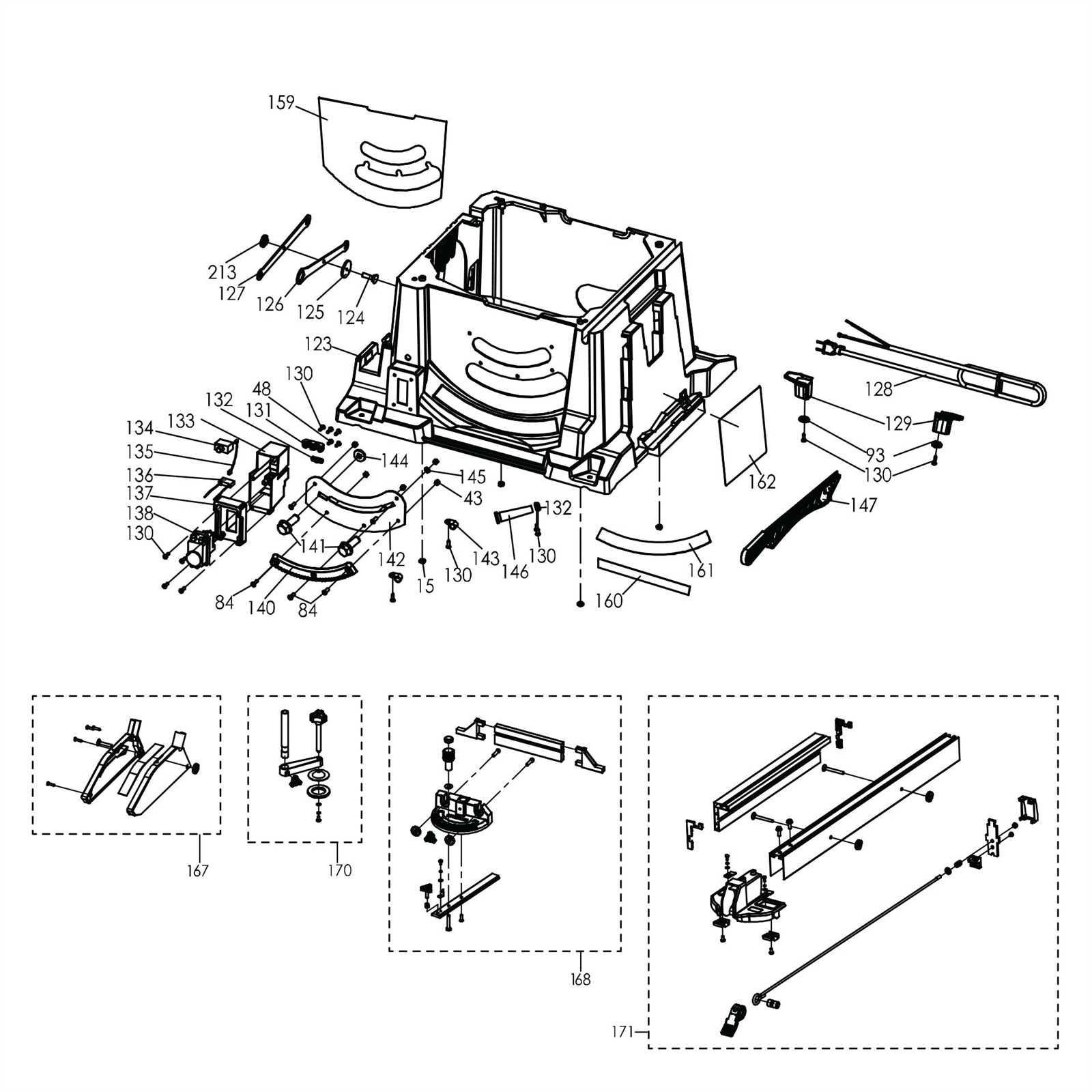 ridgid miter saw parts diagram